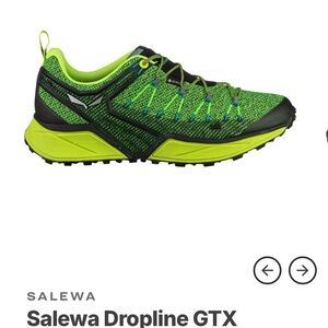 Salewa Dropline GTX Men's Sneakers - Green and Black